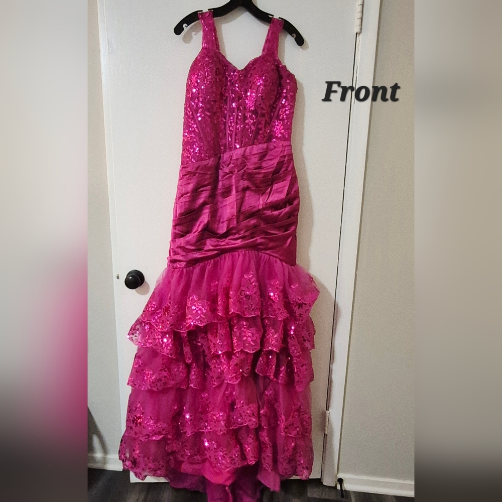 Fuschia Mermaid Style Gown